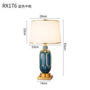 Axyaa Ceramic Floor Lamp: European Retro Table Lamp for Living Room, Bedroom, and Home Decoration