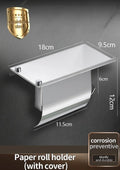 Axyaa Stainless Steel Toilet Paper Holder: Waterproof Tissue Box Bathroom Accessories