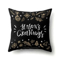 Axyaa Christmas Santa Claus Print Pillow Cover 45X45CM