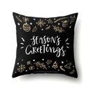 Axyaa Christmas Santa Claus Print Pillow Cover 45X45CM