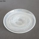 Axyaa Glass Irregular Salad Plate Set - Creative Molecular Cuisine Tableware