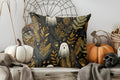 Axyaa Halloween Ghosts & Leaves Pattern Pillow Cover for Sofa Bedroom Car