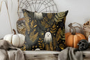 Axyaa Halloween Ghosts & Leaves Pattern Pillow Cover for Sofa Bedroom Car