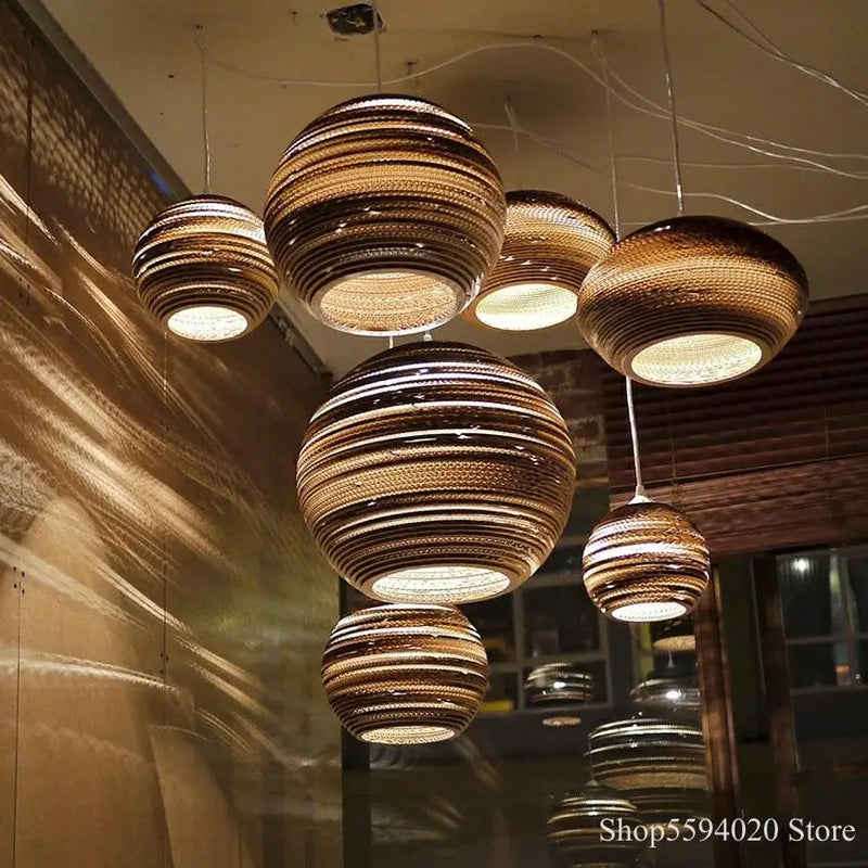 Axyaa Silkworm Chandelier: Southeast Asian Nordic Style Pendant Lamp for Cafe, Bar, Dining Room