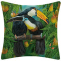 Axyaa Tropical Toucan Couple Throw Pillow Cover for Home Sofa