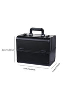 Axyaa Portable Makeup Organizer Box with Lock and 4 Trays