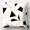 Axyaa Black White Modern Cushion Cover 45x45cm Polyester Decorative Pillow Case