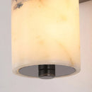 Axyaa Marble Wall Light Black Metal Dimmable Sconce Stone Lamp