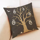 Axyaa Halloween Pillow Cover in European Linen for Spooky Fun