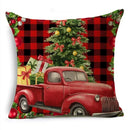 Axyaa Linen Christmas Cushion Cover 45x45cm Home Office Living Room Merry Christmas Gifts