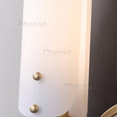 Axyaa Copper Wall Lamp: Vintage Style, White Glass Shade, Bedroom Living Room Aisle Lighting