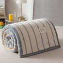 Axyaa Soft Flannel Coral Fleece Blanket - Winter Sofa & Office Nap Warmth