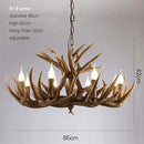 Axyaa Antler Chandelier Pendant Lamp | Nordic Style Hanging Lights for Bar and Bedroom