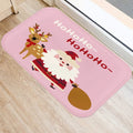 Axyaa Santa Elk Welcome Mat for Home, Kitchen, Bathroom Floor Decor