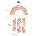 Axyaa Rainbow Watercolor Wall Stickers | Large Kids Room Decor