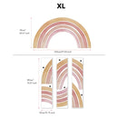 Axyaa Rainbow Watercolor Wall Stickers | Large Kids Room Decor