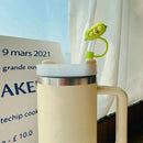 Axyaa Silicone Straw Toppers for Stanley Cup 40 oz Tumbler - Cute Kawaii Straw Covers
