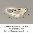 Axyaa Modern LED Ceiling Chandelier - Gold/Black Indoor Lighting for Home Decoration