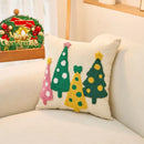 Axyaa Christmas Embroidered Throw Pillows for Living Room Sofas & Holiday Parties