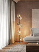 Axyaa Luxury Glass Floor Lamp for Elegant Living Space