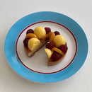 Axyaa Blue Red Line Dining Plate, French Dish, Dinner Plate, Salad Bowl