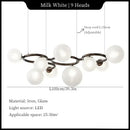 Axyaa Moonlight Chandelier: Modern Hanging Lights for Home Decor & Lighting