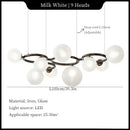 Axyaa Moonlight Bean Chandelier: Modern Hanging Lights for Home Decoration