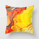 Yellow Giraffe Design Throw Pillow Cover for Home Decor by Axyaa