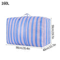 Axyaa Stripe Quilt Blanket Storage Bag Wardrobe Organizer & Tote