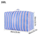 Axyaa Stripe Quilt Blanket Storage Bag Wardrobe Organizer & Tote