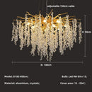 Axyaa Modern Luxury Crystal Chandelier Pendant Light for Home Decor