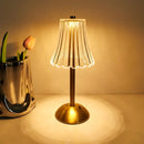 Axyaa Acrylic LED Table Lamp, Rechargeable Dimmable Night Light for Modern Book Room