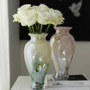 Axyaa Glass Vase: Artistic High-End Table Decoration