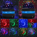 Starry Sky Projector Lamp by Axyaa: Colorful Night Light Magic Ball Rotation
