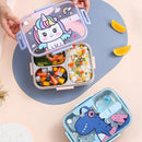 Axyaa Kids Stainless Steel Leak-Proof Bento Lunch Box with Spoon