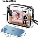 Axyaa Clear Makeup Bag Portable Travel Toiletry Pouch Waterproof PVC Storage Case