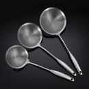 Axyaa Stainless Steel Large Colander Skimmer French Fries Strainer Kitchen Utensil