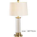 Axyaa Crystal Desk Lamp LED Lights Minimalist Designer Bedroom Table Decor