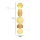 Axyaa Noguchi Pendant Lights: Modern LED Hanging Lamp for Living Room & Bedroom