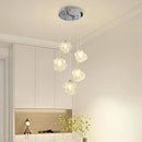 Axyaa Crystal Chandelier: Luxury Living Room Bedroom Ceiling Light