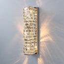 Axya Crystal LED Wall Lamp Chrome Stair Sconce Aisle Light for Home Hotel Decor