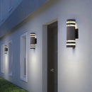 Axyaa LED Outdoor Wall Lamp Acrylic Waterproof IP65 Up Down Sconce Lighting