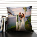 Axyaa Family Life Custom Linen Sofa Pillow Cover Home Decor Custom Cushion Cover