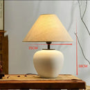 Axyaa Ceramic Floor Lamp: Retro Bedroom & Living Room Indoor Lighting