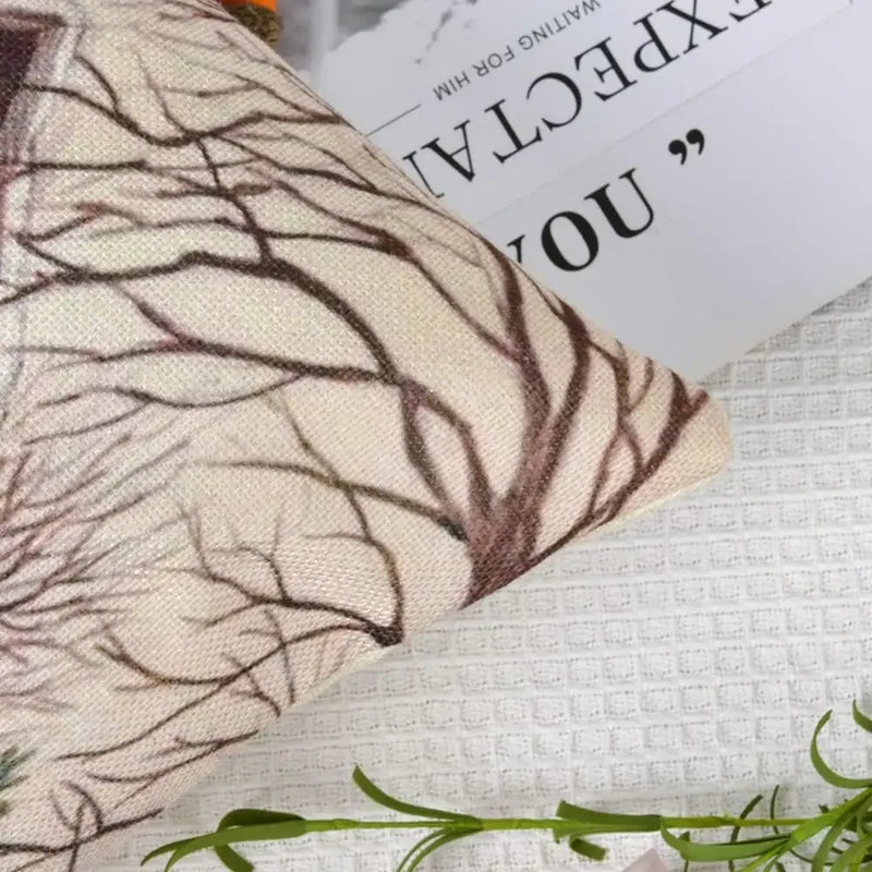 Axyaa Christmas Retro Series Pillow Covers - Set of 4