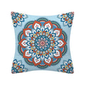 Axyaa Geometry Polyester Cushion Cover 45x45, Decorative Sofa Pillowcase Blue Yellow Black Home Décor
