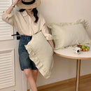 Axyaa Korean Lace Ruffled Pillowcases (Set of 2)