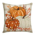Axyaa Pumpkin Squirrel Print Thanksgiving Pillow Cover 45x45cm Holiday Decor