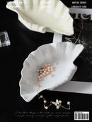 Axya Ceramic Shell Plate: Jewelry & Kitchen Tray, Home Decor & Storage Tray