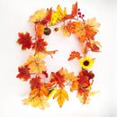 Axyaa Gold Maple Leaf & Sunflower Vines with Pumpkin LED Light
